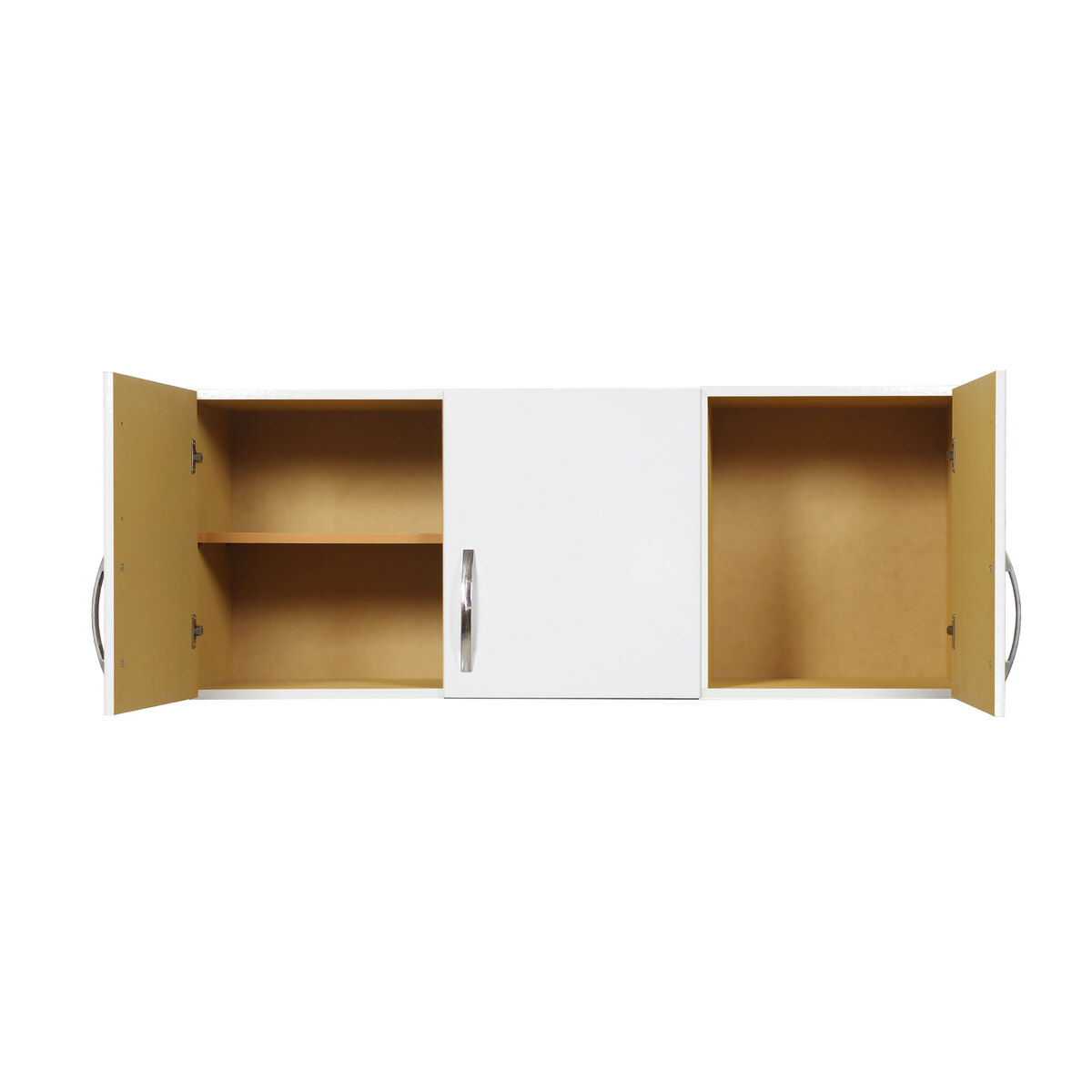 Alacena Cocina Melamina Mueble 120 Cm 3 Puertas Blanco-1