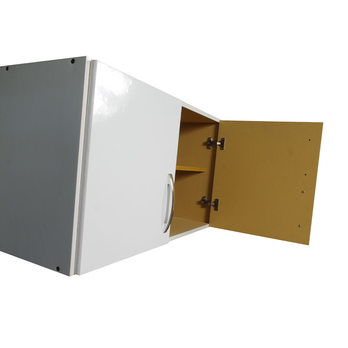 Alacena Cocina Melamina Mueble 120 Cm 3 Puertas Blanco-3
