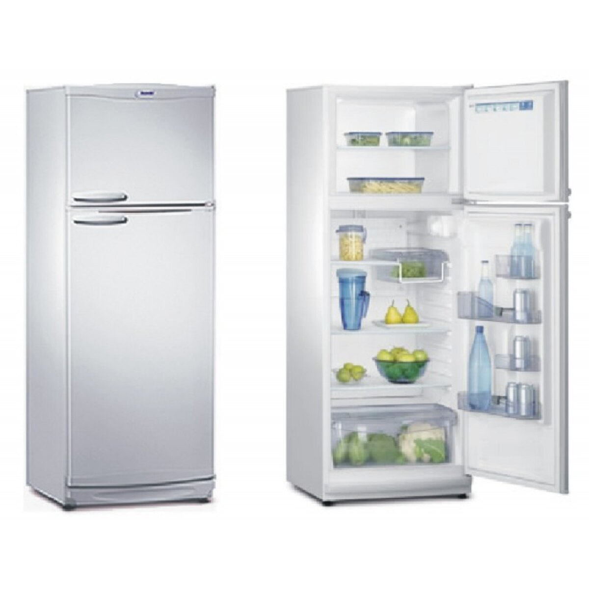 Heladera Auto Defrost Bambi 2f1600 Blanca Con Freezer 328l