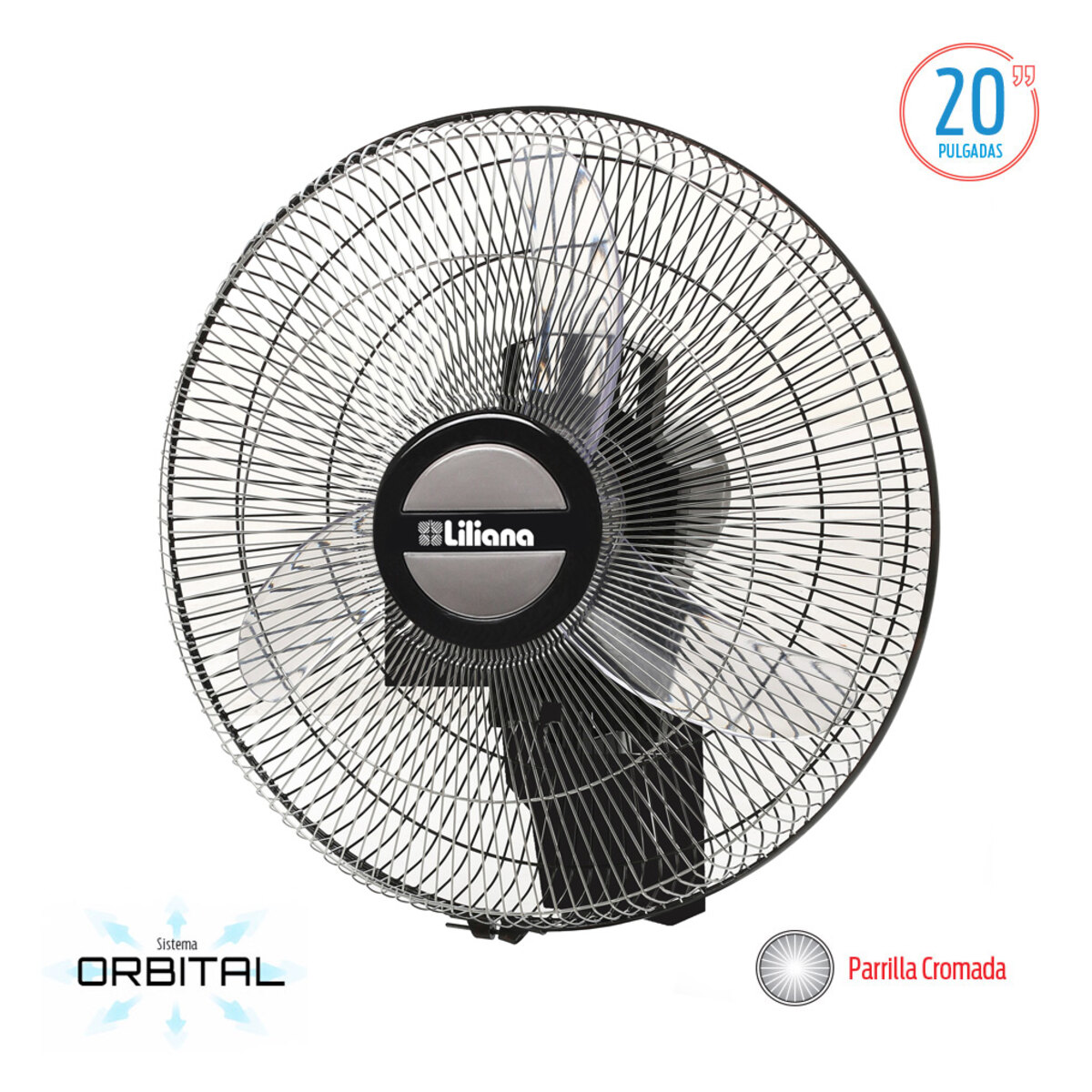 Ventilador de Pared Liliana Vwoc20 20"  Plata