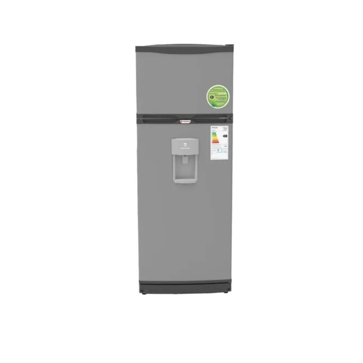 Heladera Bambi 2f1600 Con Dispenser Plata