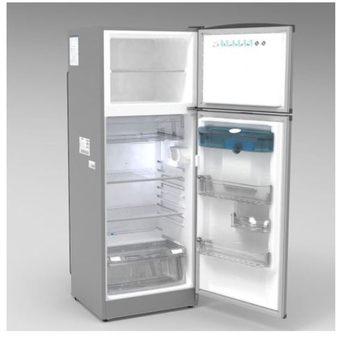 Heladera Bambi 2f1600 Con Dispenser Plata-3