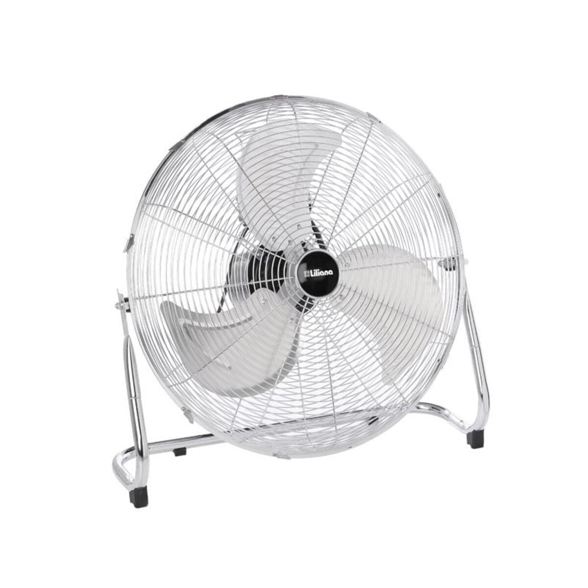 Ventilador De Piso Liliana Vtfm18 Turbo Cromo Con 3 Palas Color  Plateado De  Metal, 18  De Diámetro 220 v
