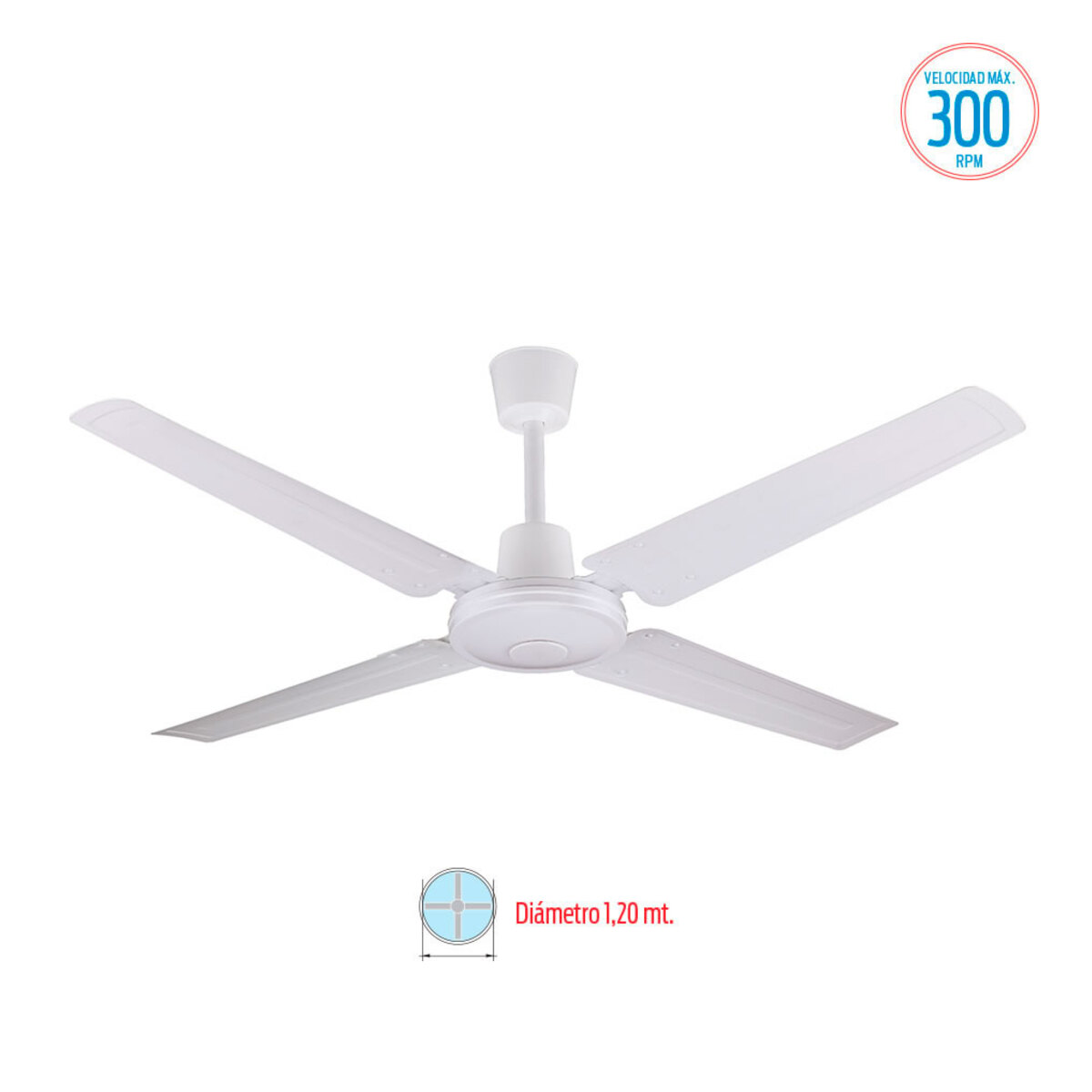 Ventilador De Techo Liliana Vthb104 Blanco