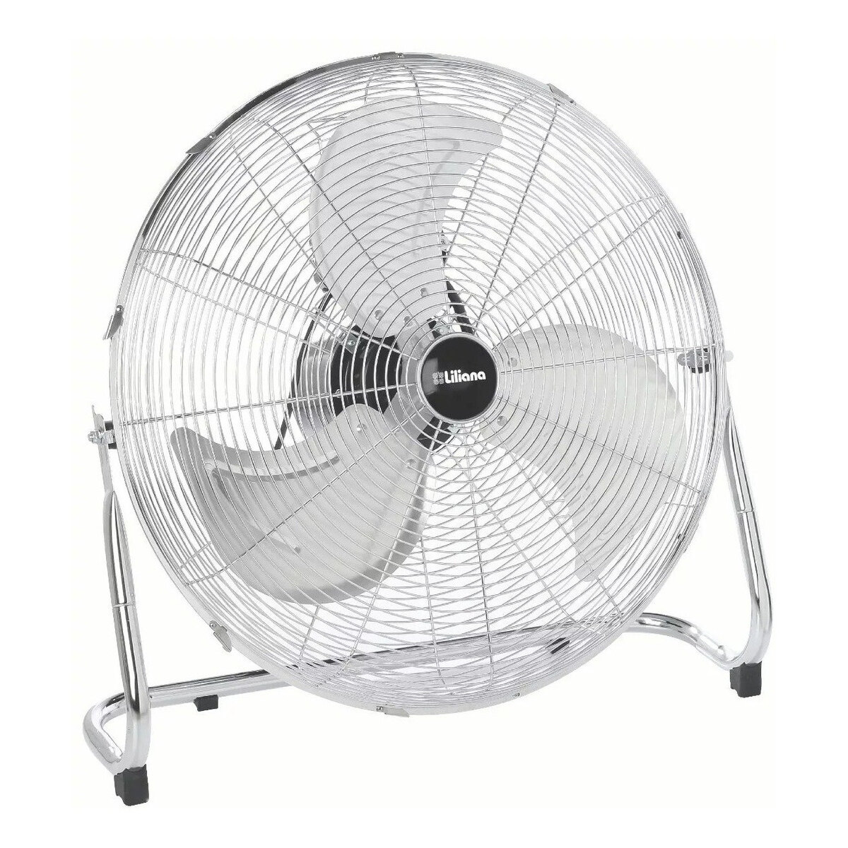 Ventilador De Piso Liliana Vtfm20 Turbo Gris Con 3 Palas Color  Plateado De  Metal, 20  De Diámetro 220 v