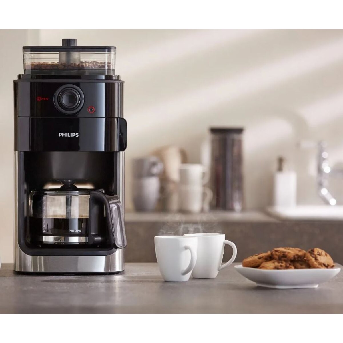 Cafetera Philips Grind & Brew Hd7767 con Molinillo Integrado-3