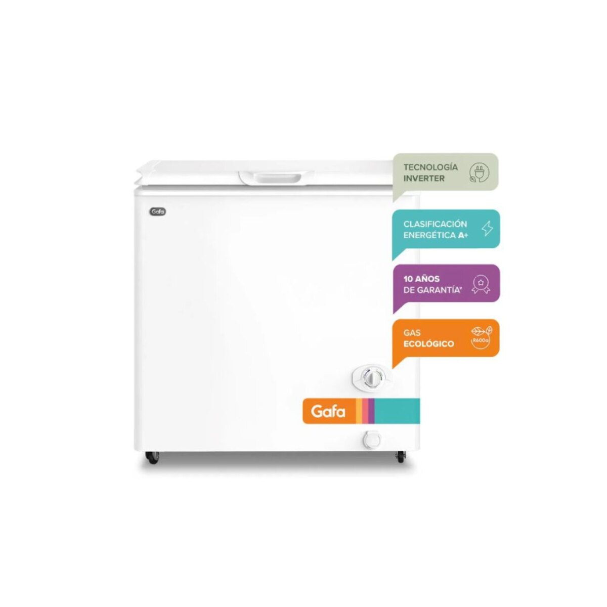 Freezer Horizontal Gafa FGHI200B Blanco 205 lts.-4