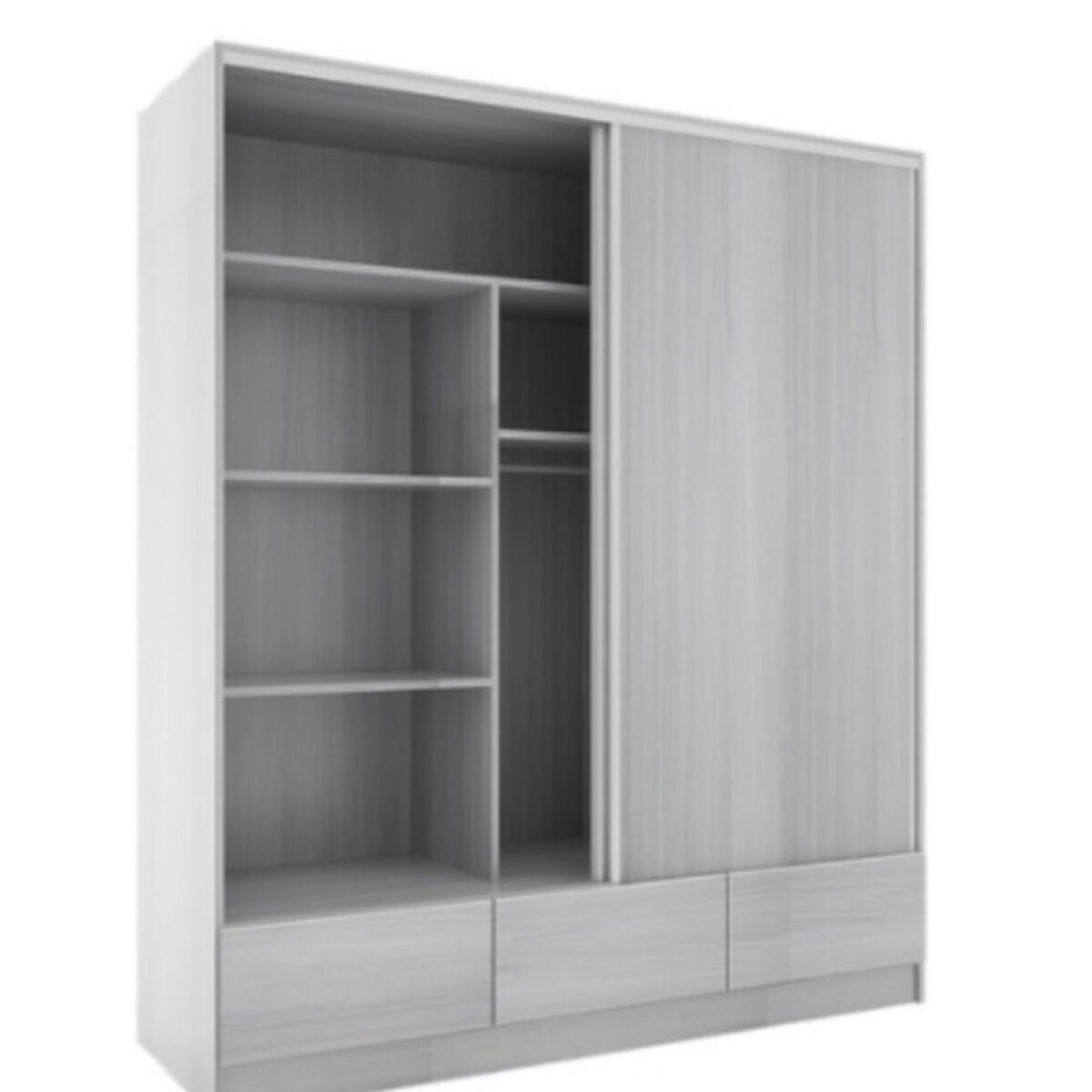 Placard Orlandi 1.82 abedul enchapado melamina 2 ptas corr
