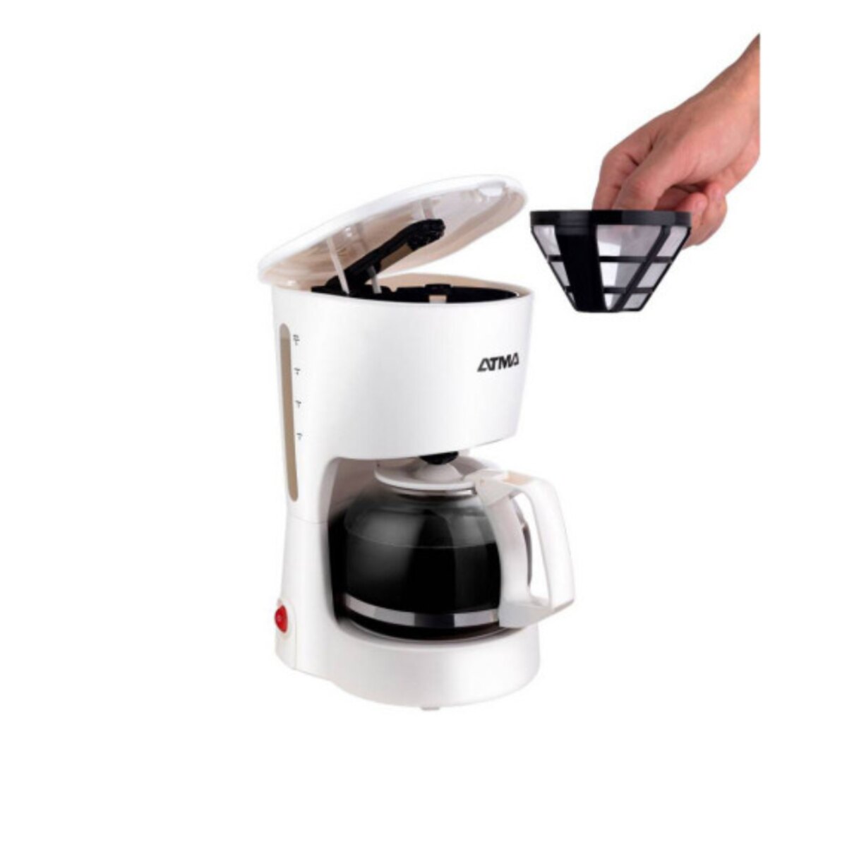 Cafetera Atma Ca2180n Semi Automática Blanca De Filtro 220v-3