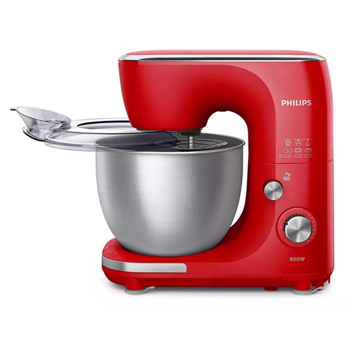 Batidora Planetaria Philips Hr7922/40 800w 4 Accesorios Rojo-2