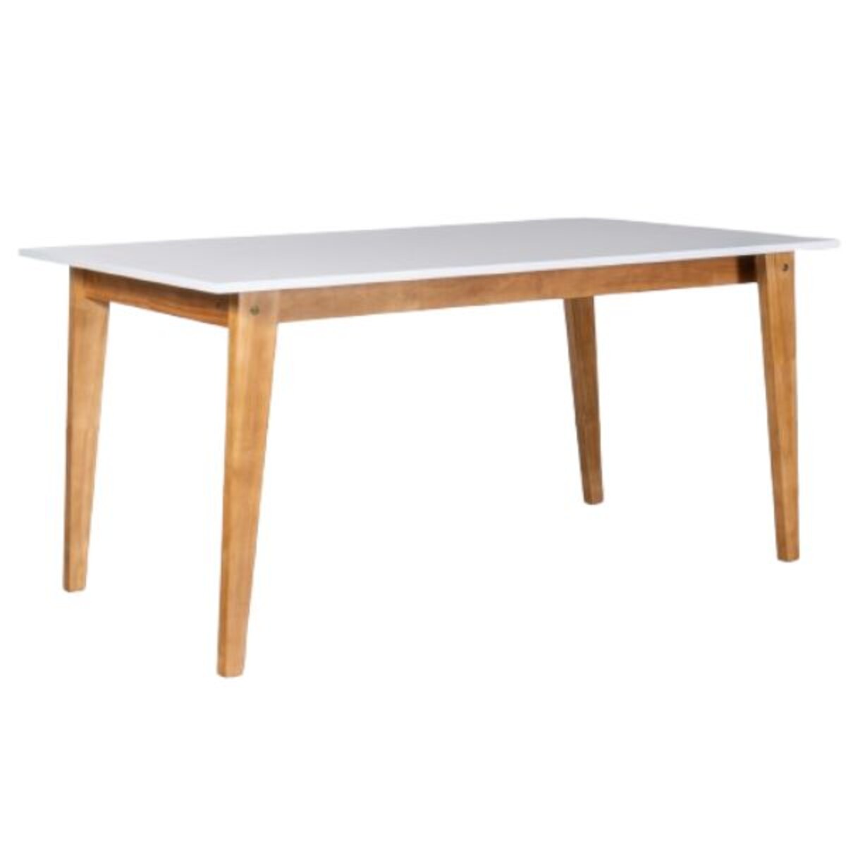 MESA ESCANDINAVA 160CM MIEL TAPA/BLANCA