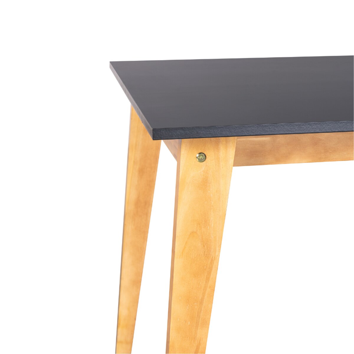 MESA DE ESCANDINAVA 130CM MIEL TAPA/NEGRO-1