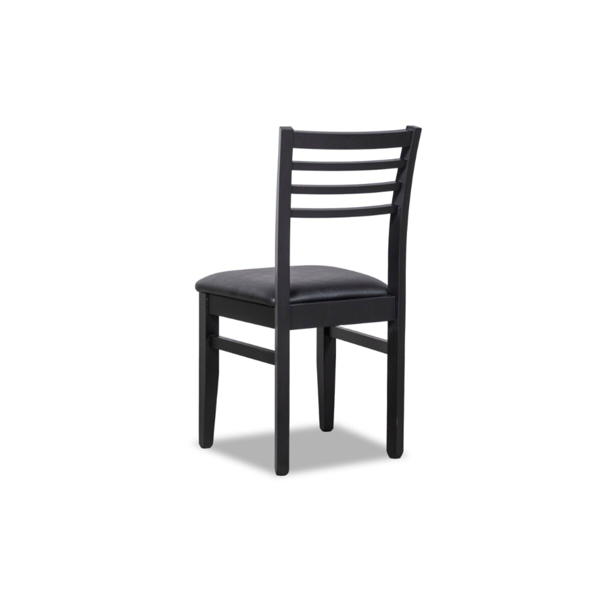 SILLA PINO CLASICA NEGRA TAPIZ NEGRO X2-1