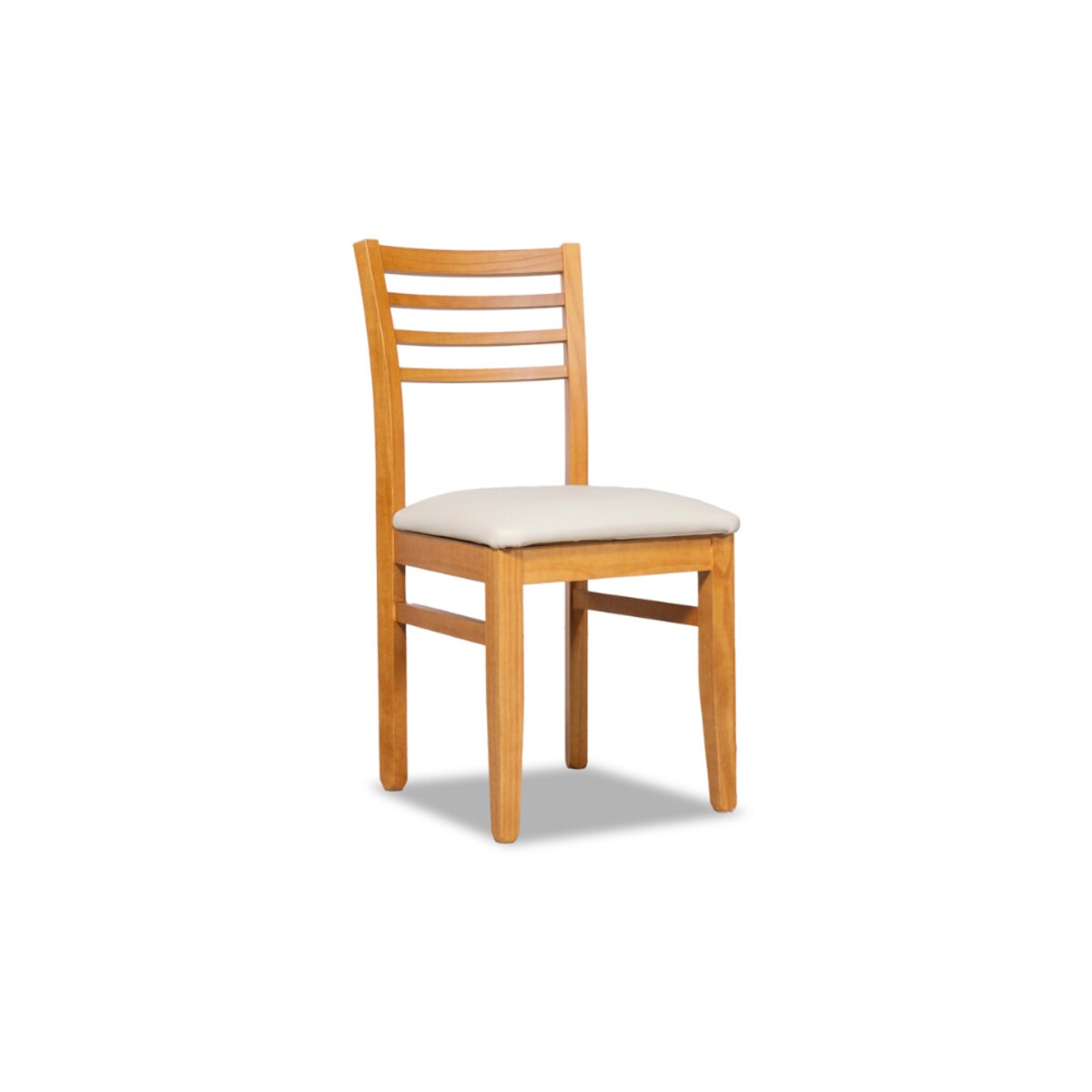 JUEGO COMEDOR ESCANDINAVO 130CM MESA BLANCA + 4 SILLAS CRUDO-3