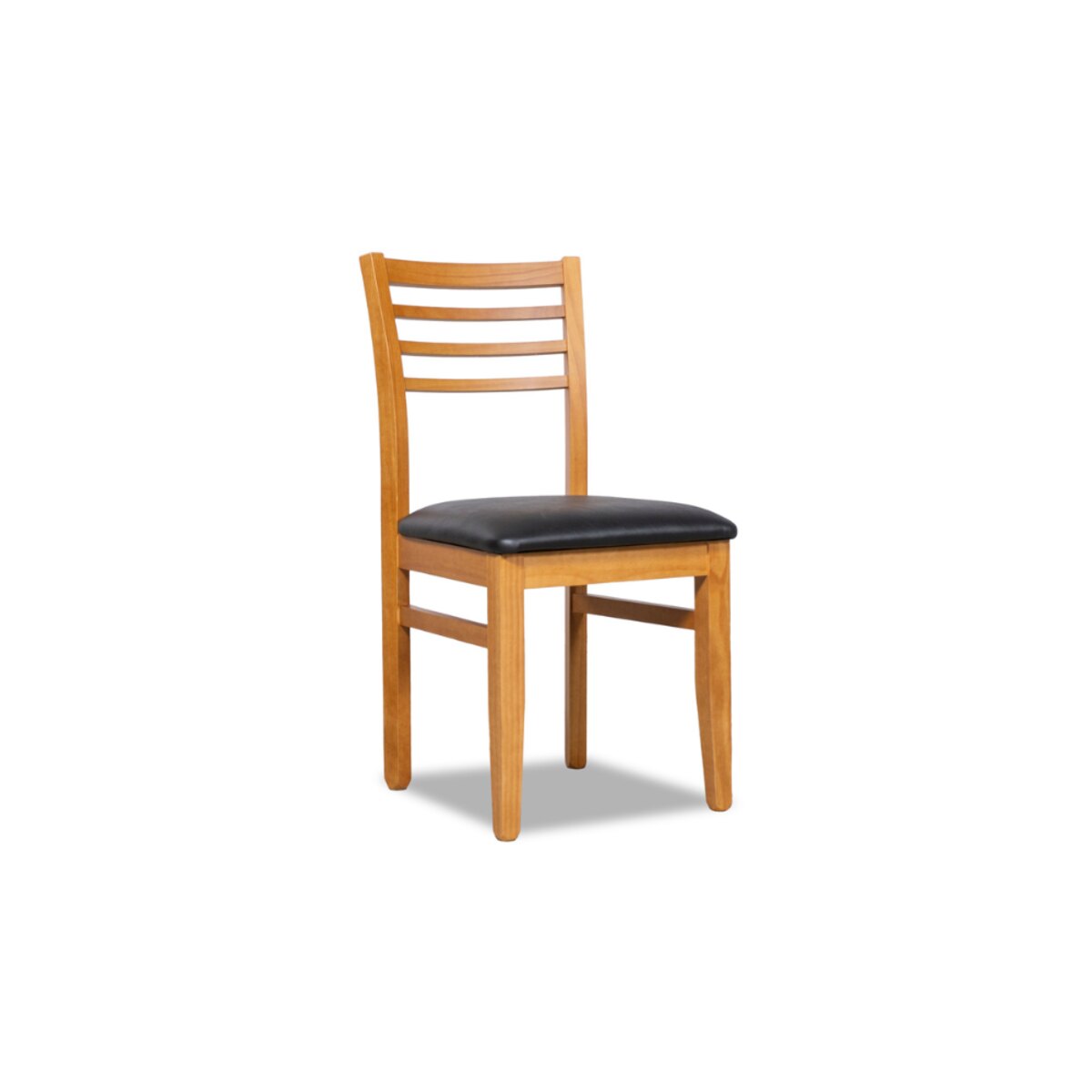 JUEGO COMEDOR ESCANDINAVO 130CM MESA NEGRA + 4 SILLAS-3