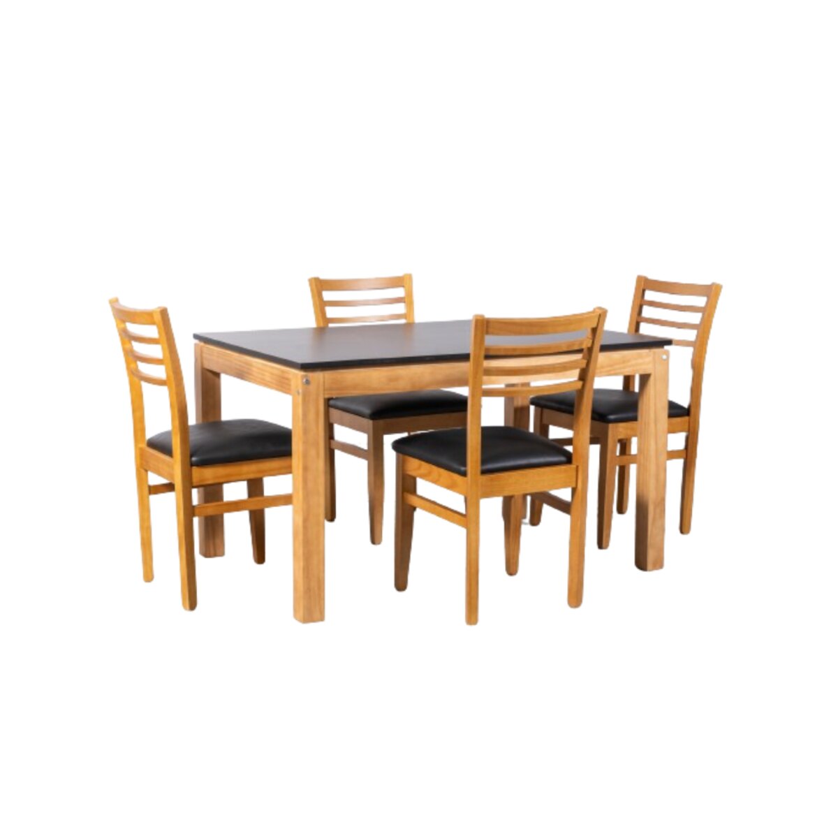 JUEGO COMEDOR MODERNA 130CM MESA + 4 SILLAS