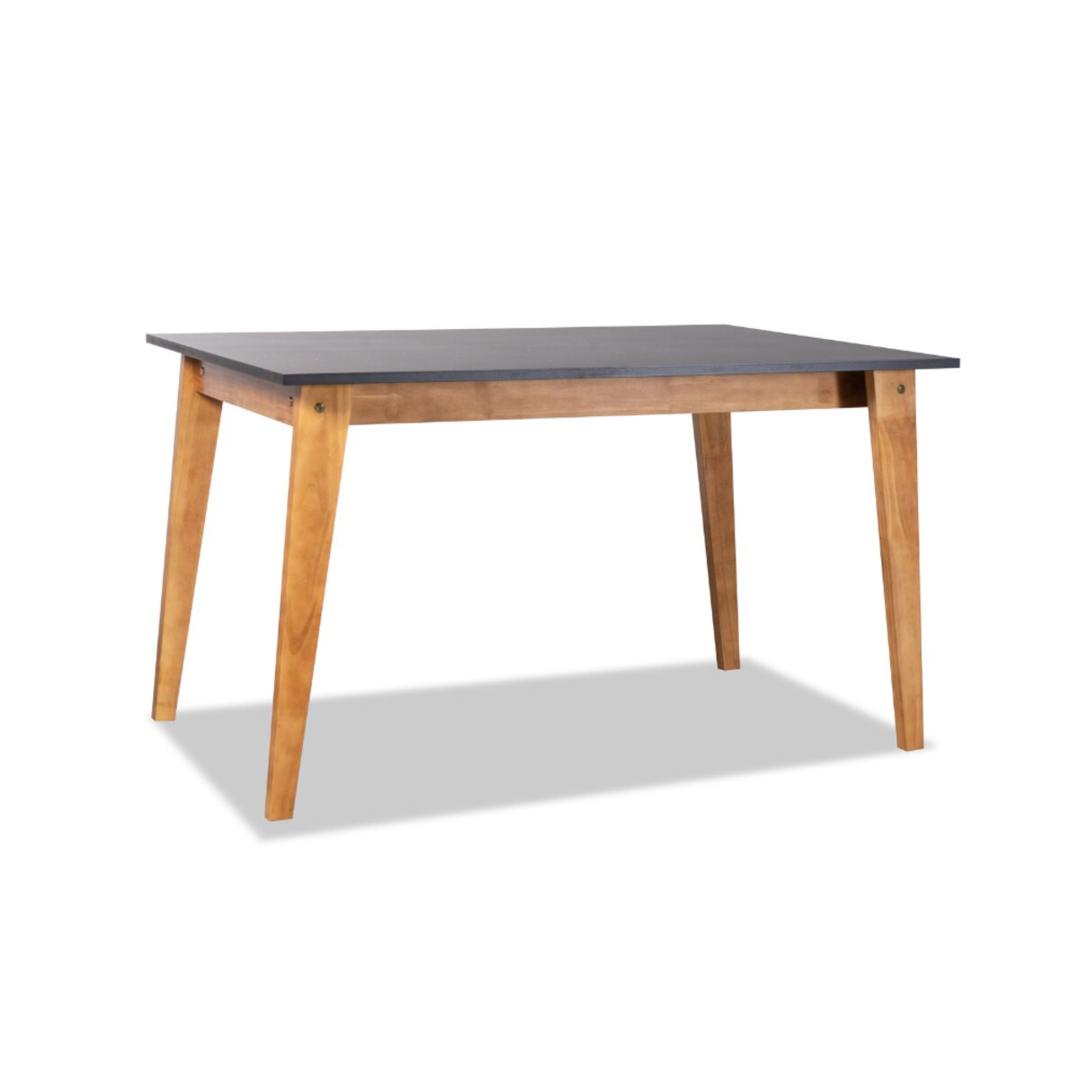 MESA ESCANDINAVA 160CM MIEL TAPA/NEGRO