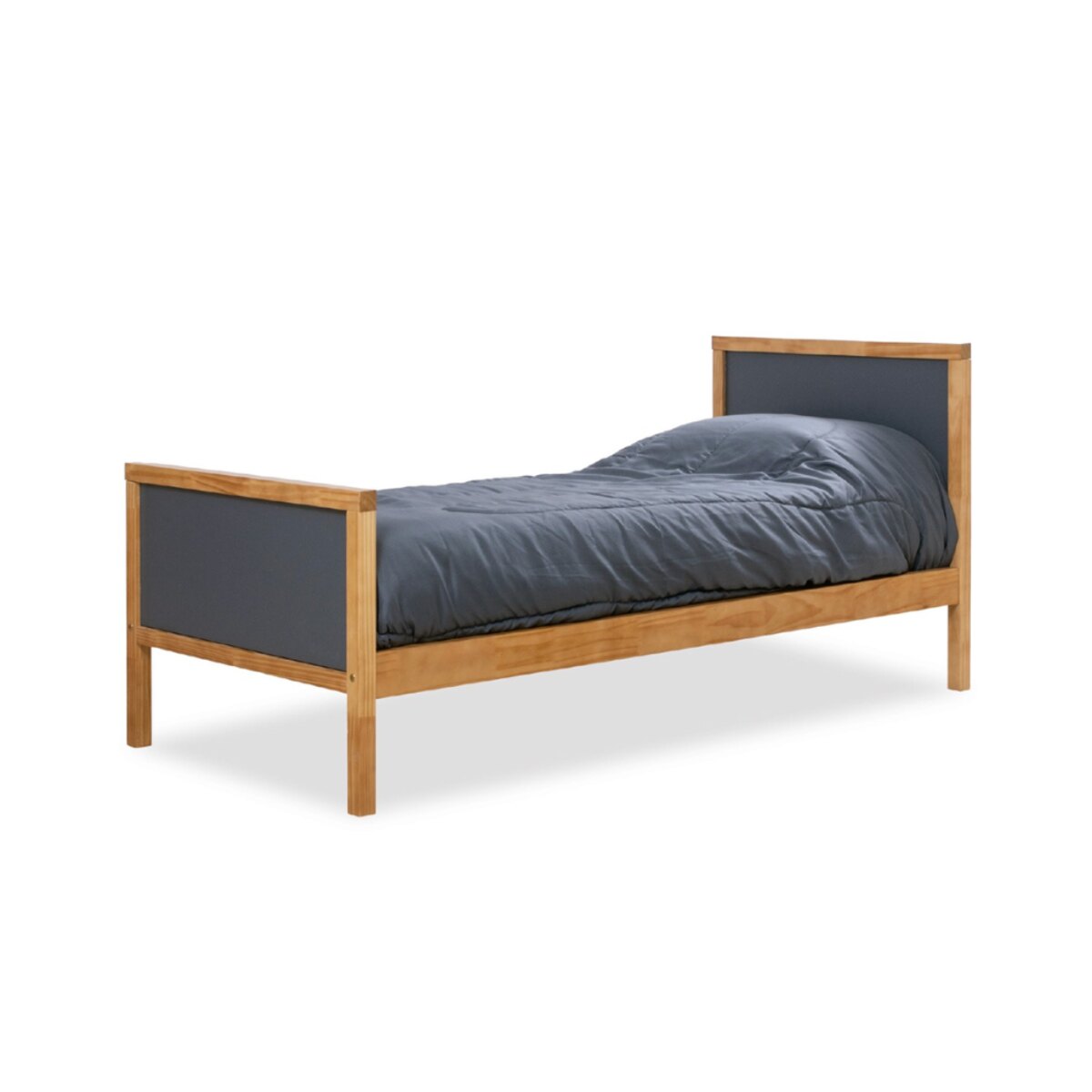 CAMA SIMPLE MIEL GRIS