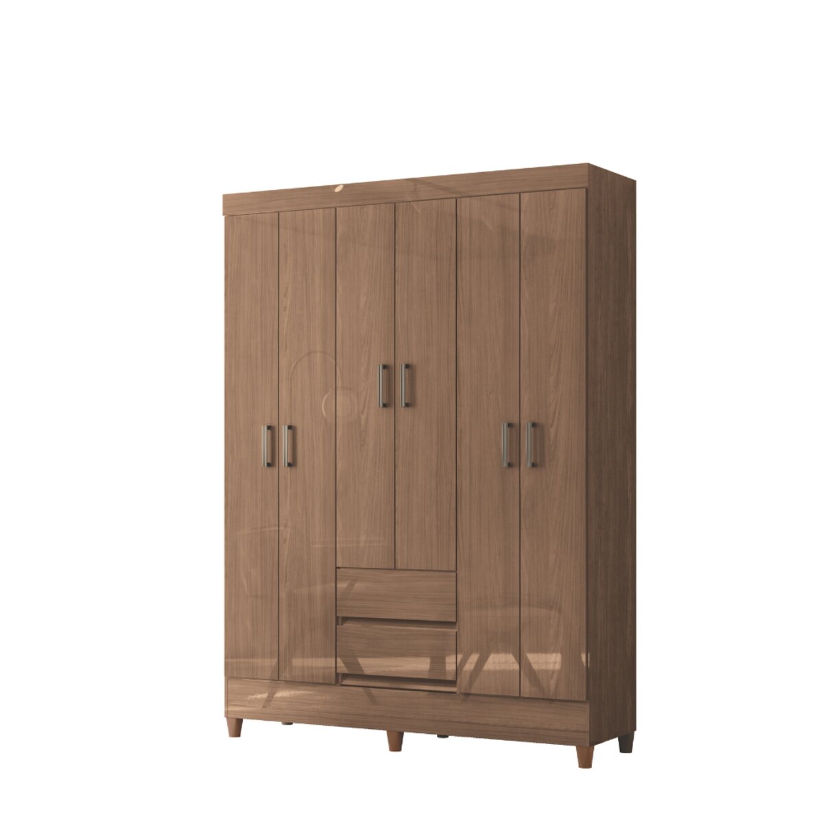 Placard Santos Andirá Fit 6.2 Jequitibá 6 Puertas 2 Cajones
