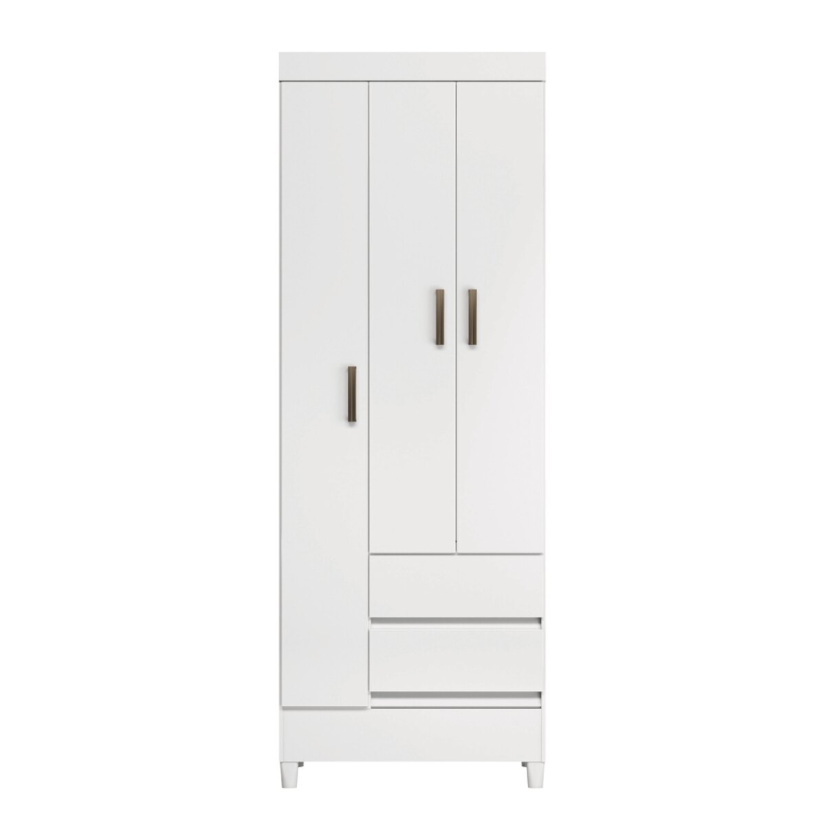 Placard Hyper Blanco con 3 puertas y 2 cajones Santos Andira-1