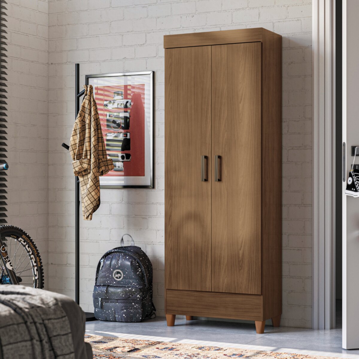 Mueble Despensero MULTIUSO FIT 2 PUERTAS MARRON-3