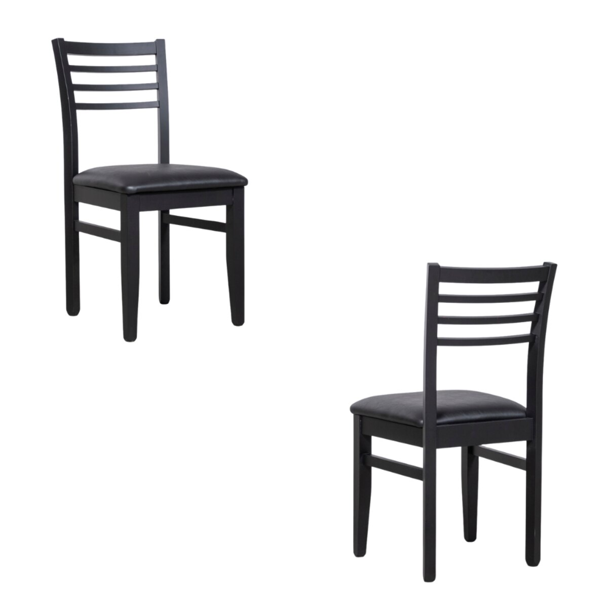 Set Moderno: Mesa 160cm + 6 Sillas Negras | Estilo Minimalista-2