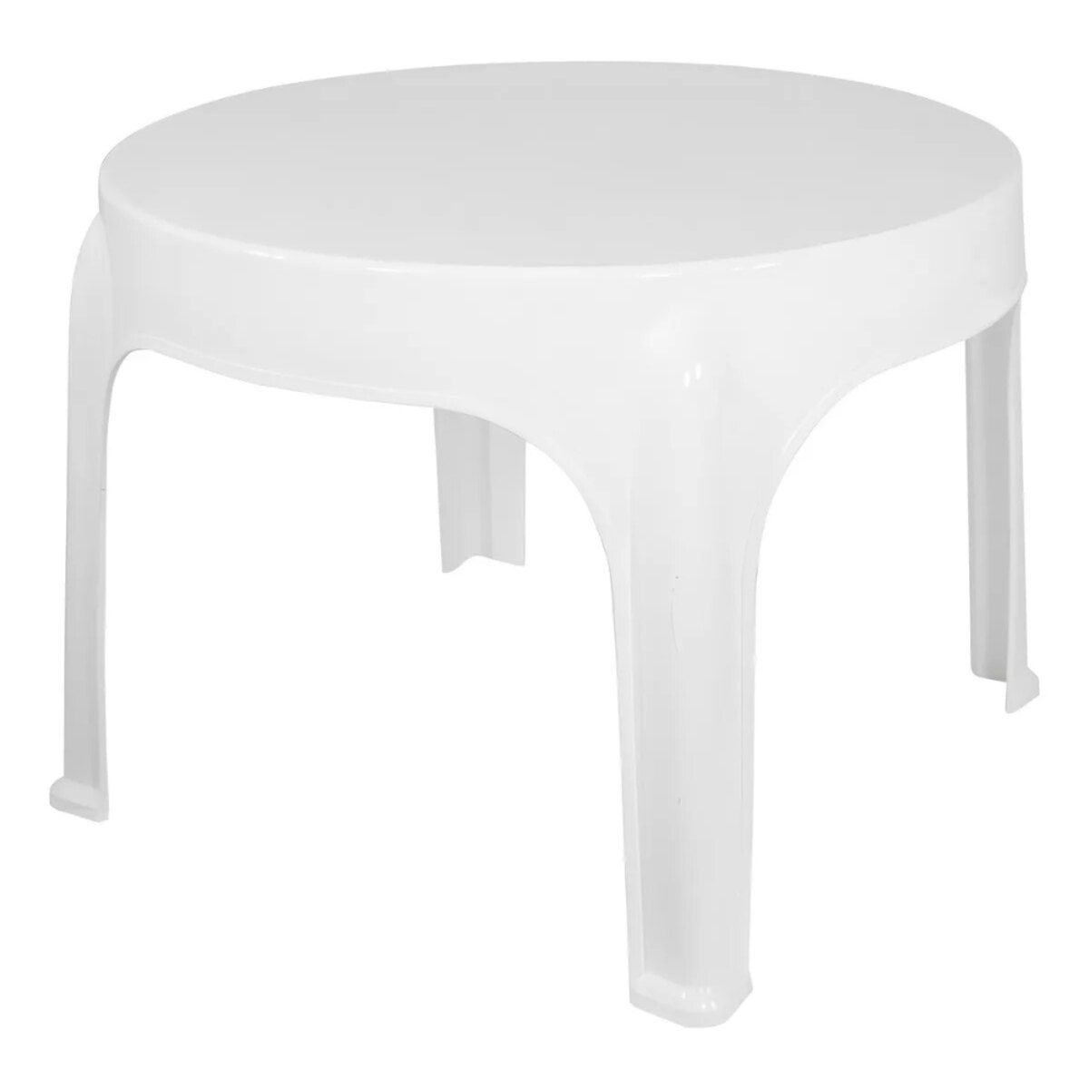 Mesa Auxiliar Ratona Plástica Redonda Jardín Pileta Quality