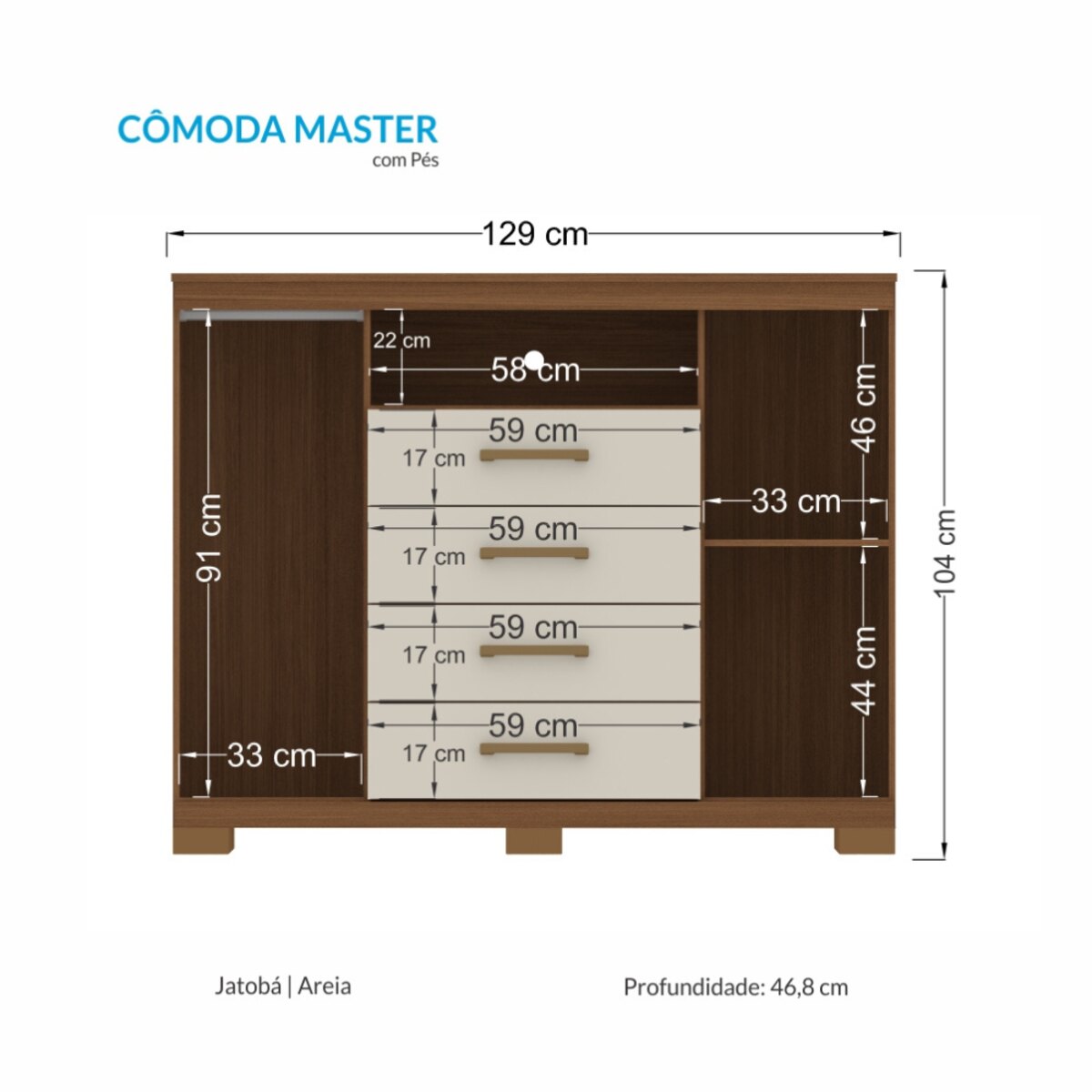 Comoda Master 1.4 Jatoba/areia-3