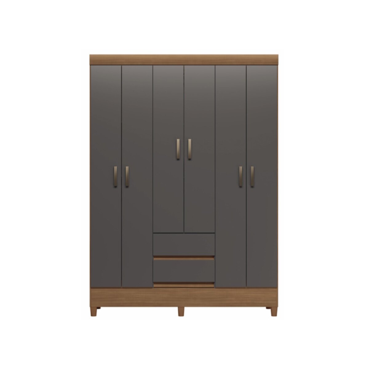 Placard Santos Andirá Fit 6.2 Jequitibá 6 Puertas 2 Cajones
