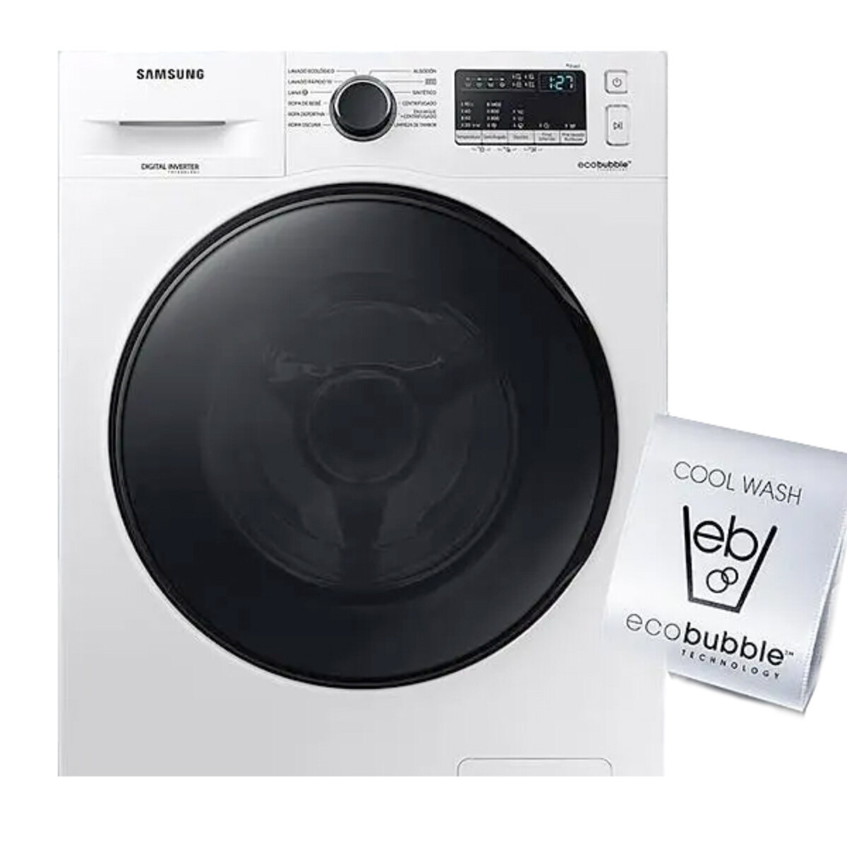 Lavarropas automático Samsung inverter hasta 7kg 220V blanco-1