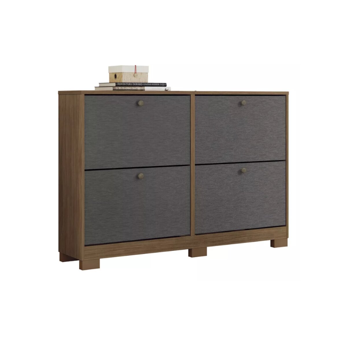 Zapatero Santos Andira Jatoba/grafito 4 puertas y patas