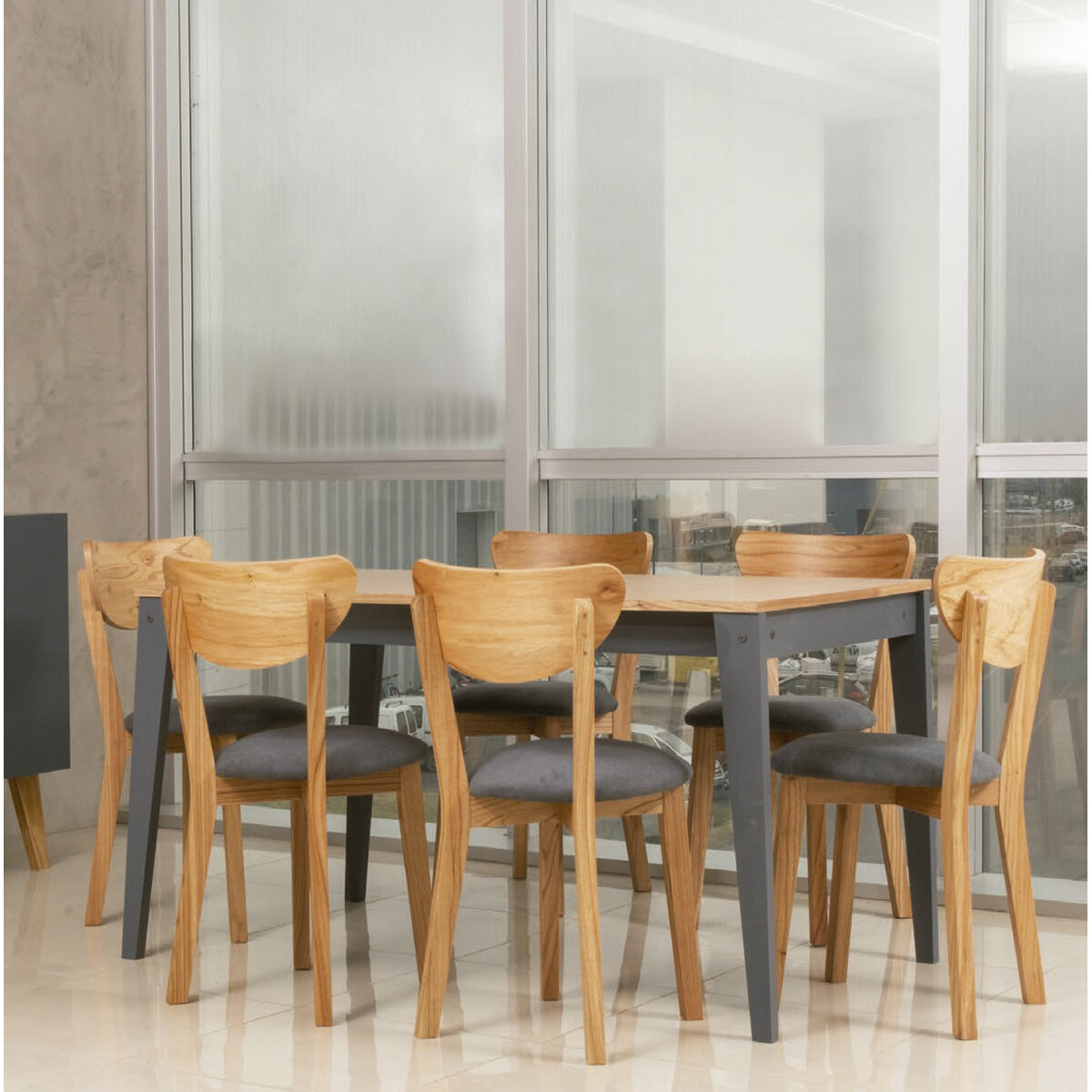 SILLA NORDICA PARAISO TAP/GRIS PACK X2-2