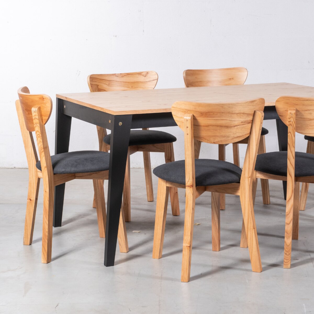 SILLA NORDICA PARAISO TAP/NEGRO PACK X2-3