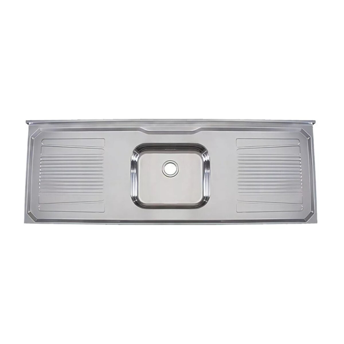 Bacha de cocina acero inoxidable pulido 1,60x53