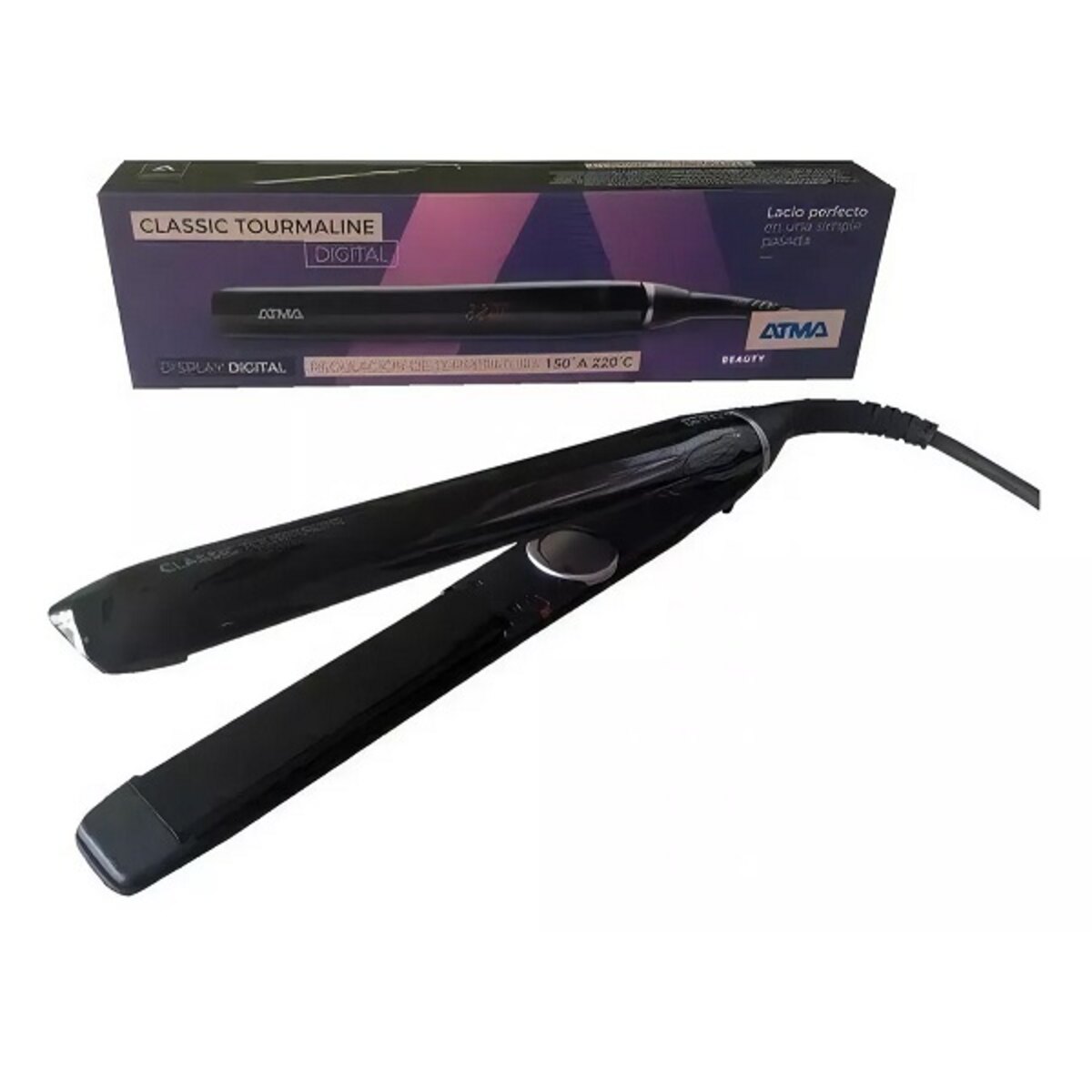 Atma Plancha Pelo Pl8842 Classic Tourmaline Ceramica Digital-3