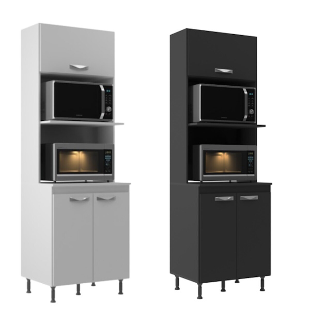 Rack Microondas Blanco Mueble Cocina Multiuso Kit Paraná-3