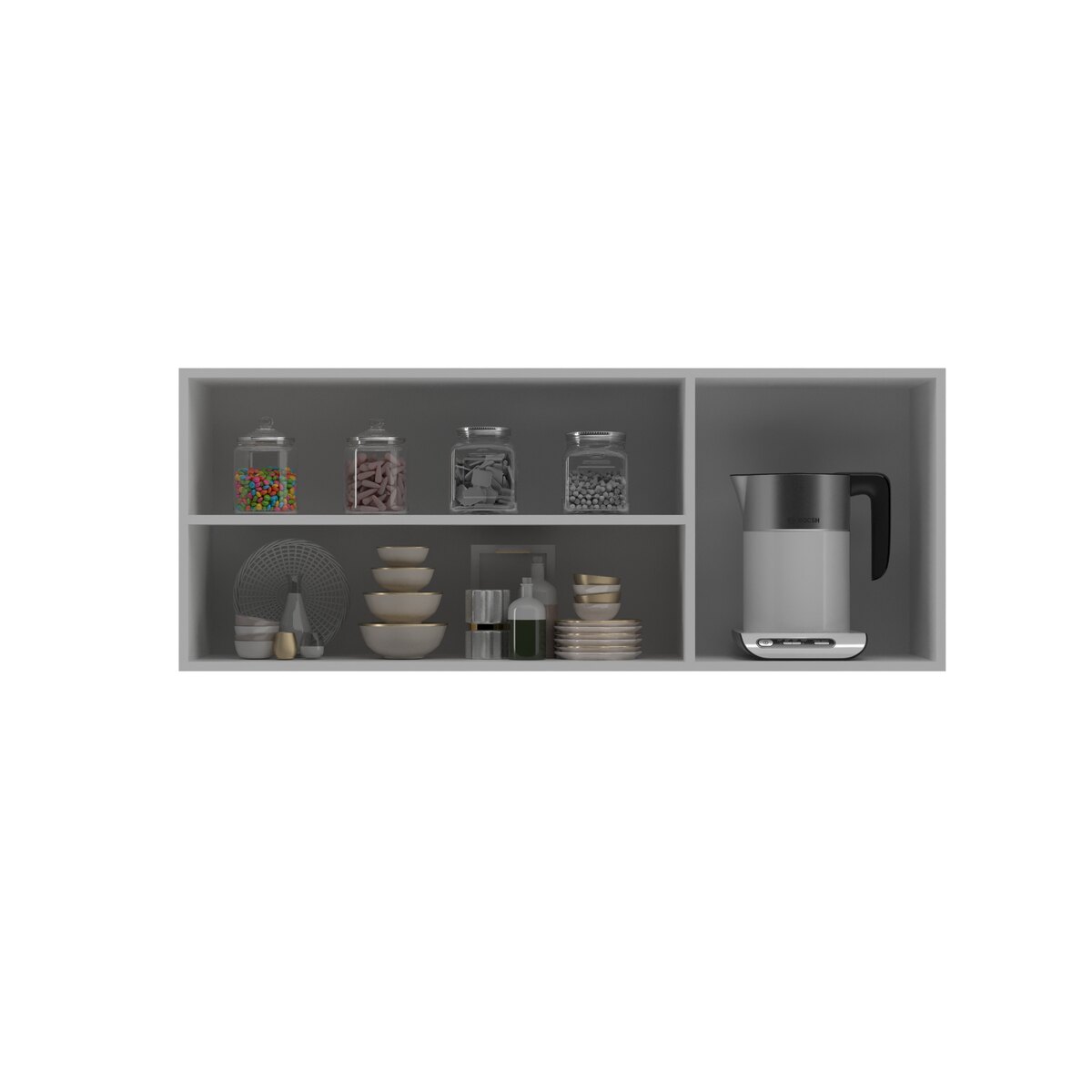 Alacena 3 Puertas 1.20m Blanco - Organización Cocina-3