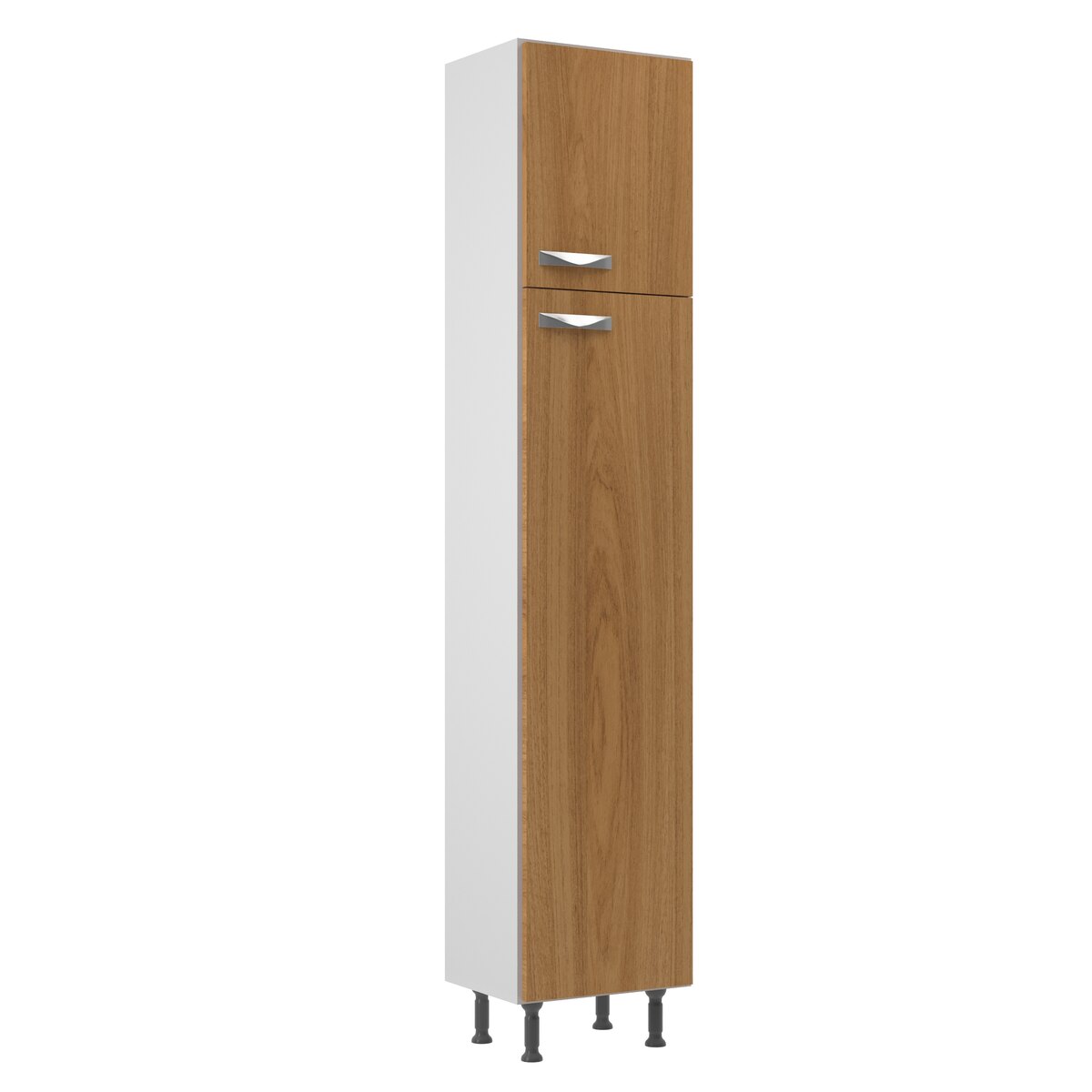 Mueble Multiuso 2 Puertas 195x40cm Blanco Canela Cocina
