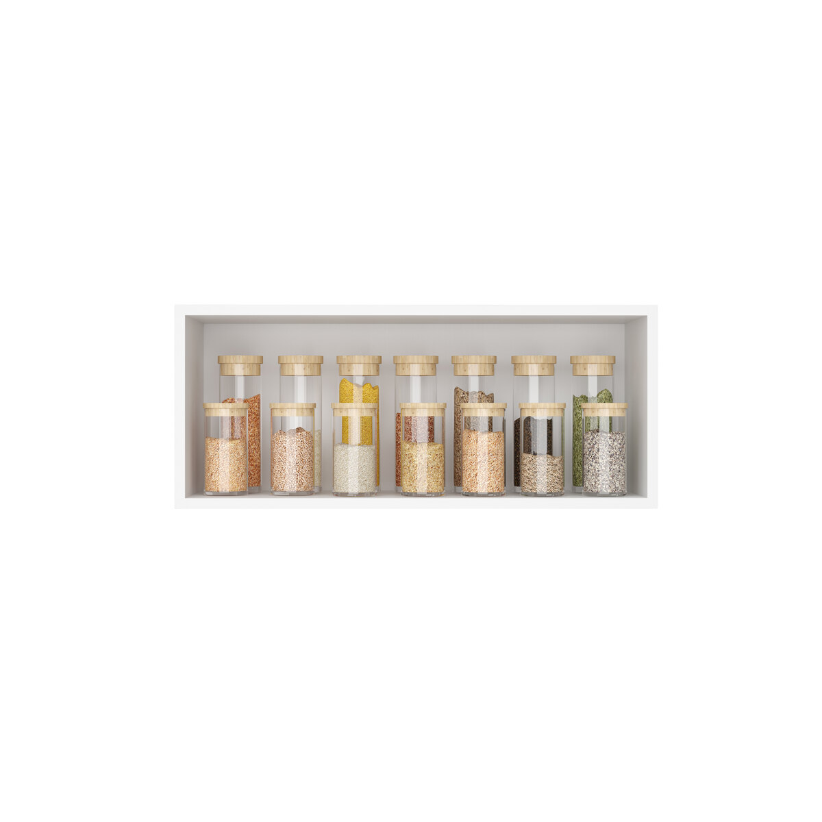 Armario Basculante Organización cocina 700 Line 70cm Blanco-2
