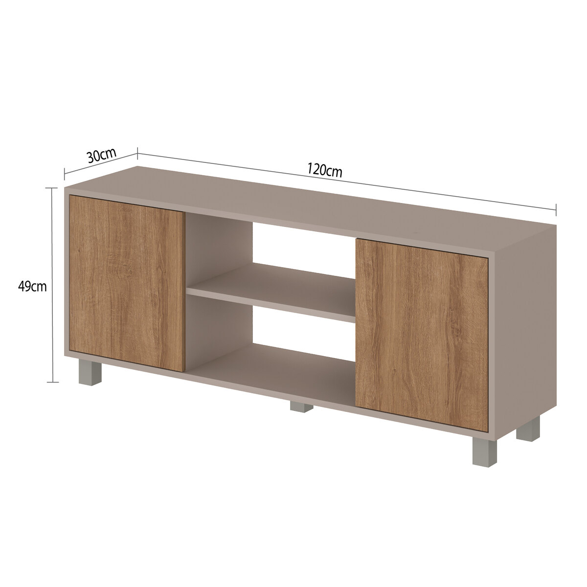 RACK TV 50" LUKA FENDI/MIEL 3024