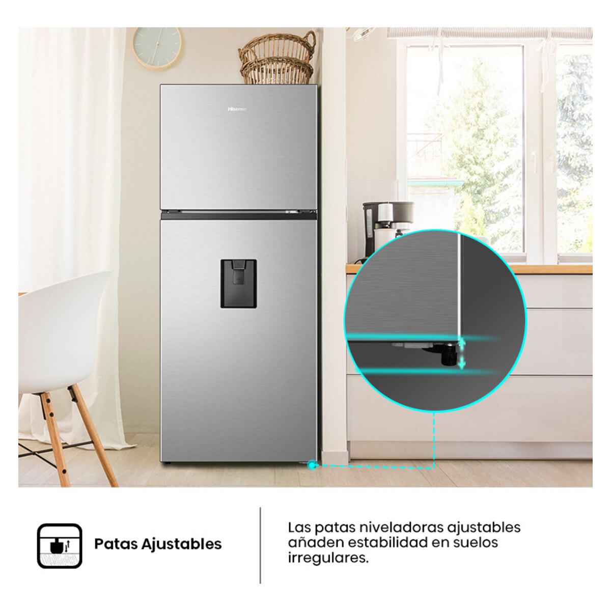 Heladera Inverter Hisense Con Freezer No Frost 379l-4