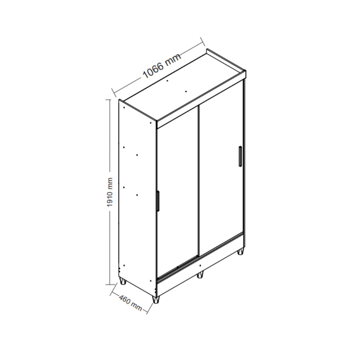 PLACARD FIT 2P C/PIES JEQUIT/OFF PUERTAS CORREDIZAS-3