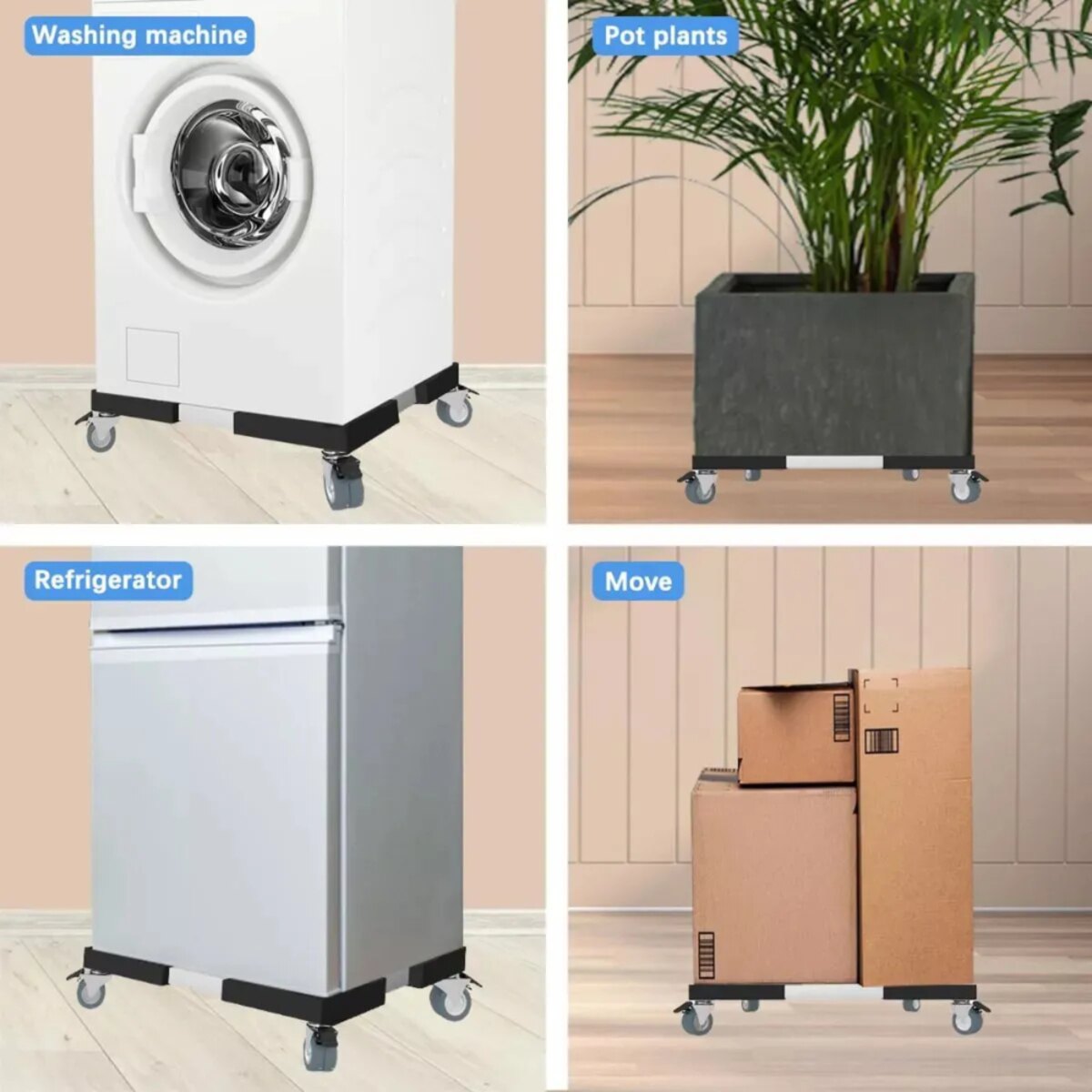 Base Movil Con Ruedas Para Electrodomésticos 50 A 80cm-3