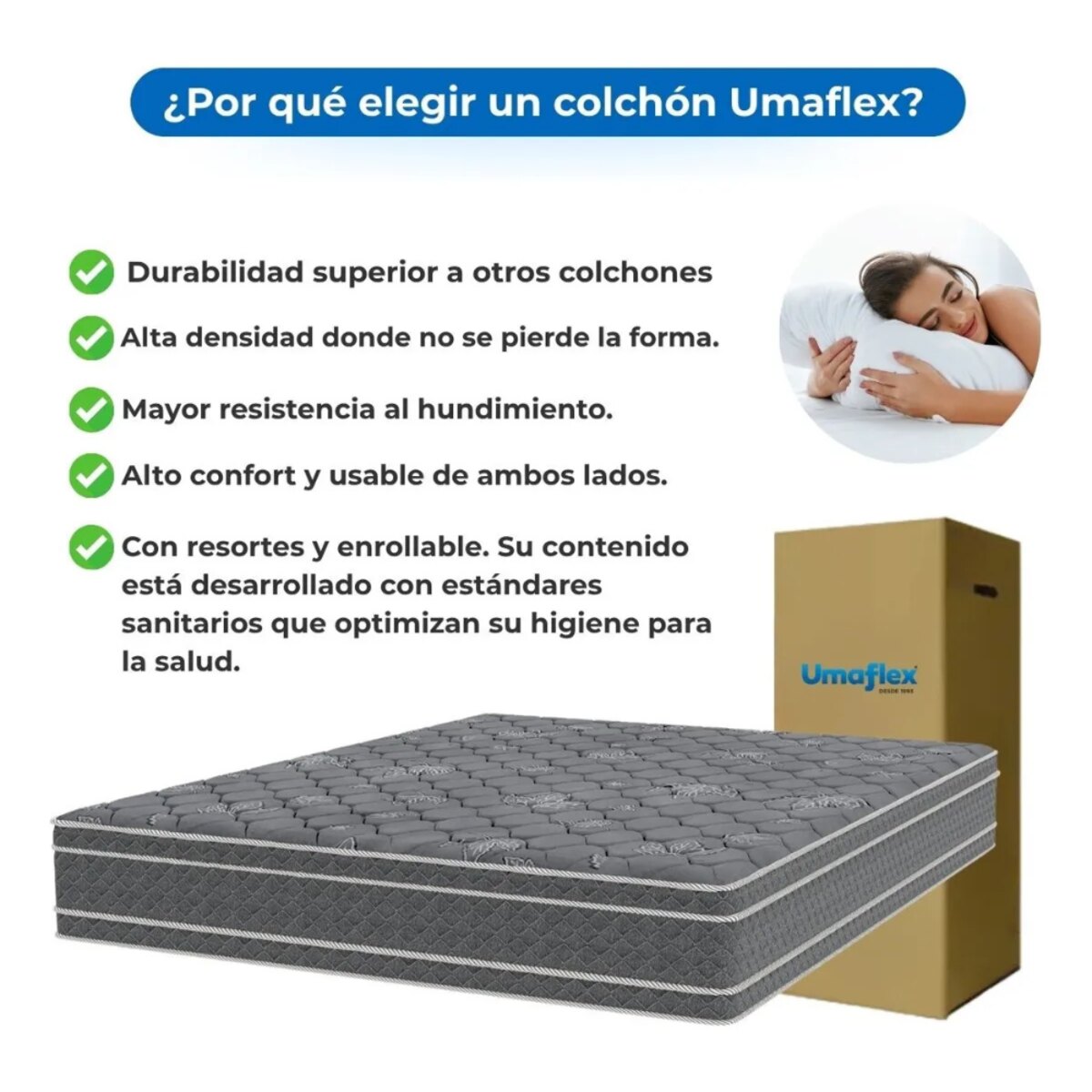 Combo Colchón Ocean 2 Plazas + Sommier Gani 140x190-4