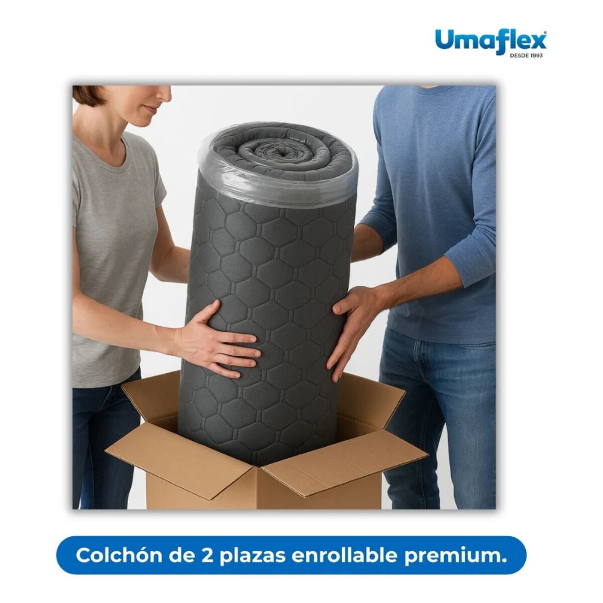 Combo Colchón Ocean 2 Plazas + Sommier Gani 140x190-3