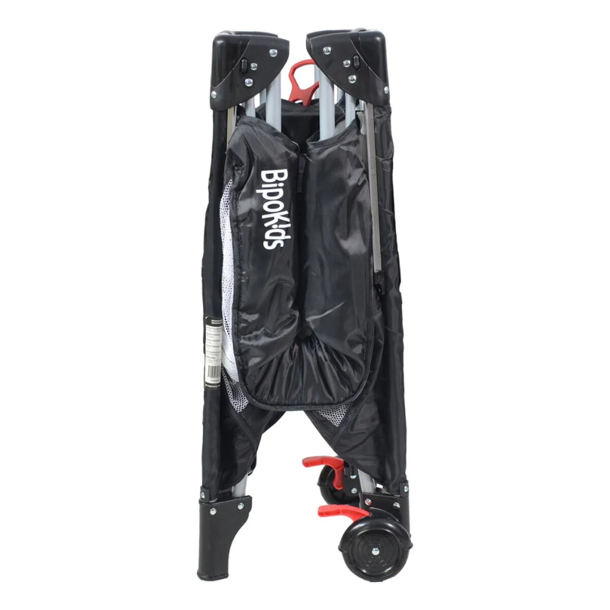 Practicuna Colecho Bolso Plegable Bipokids Negro tela Liso-2