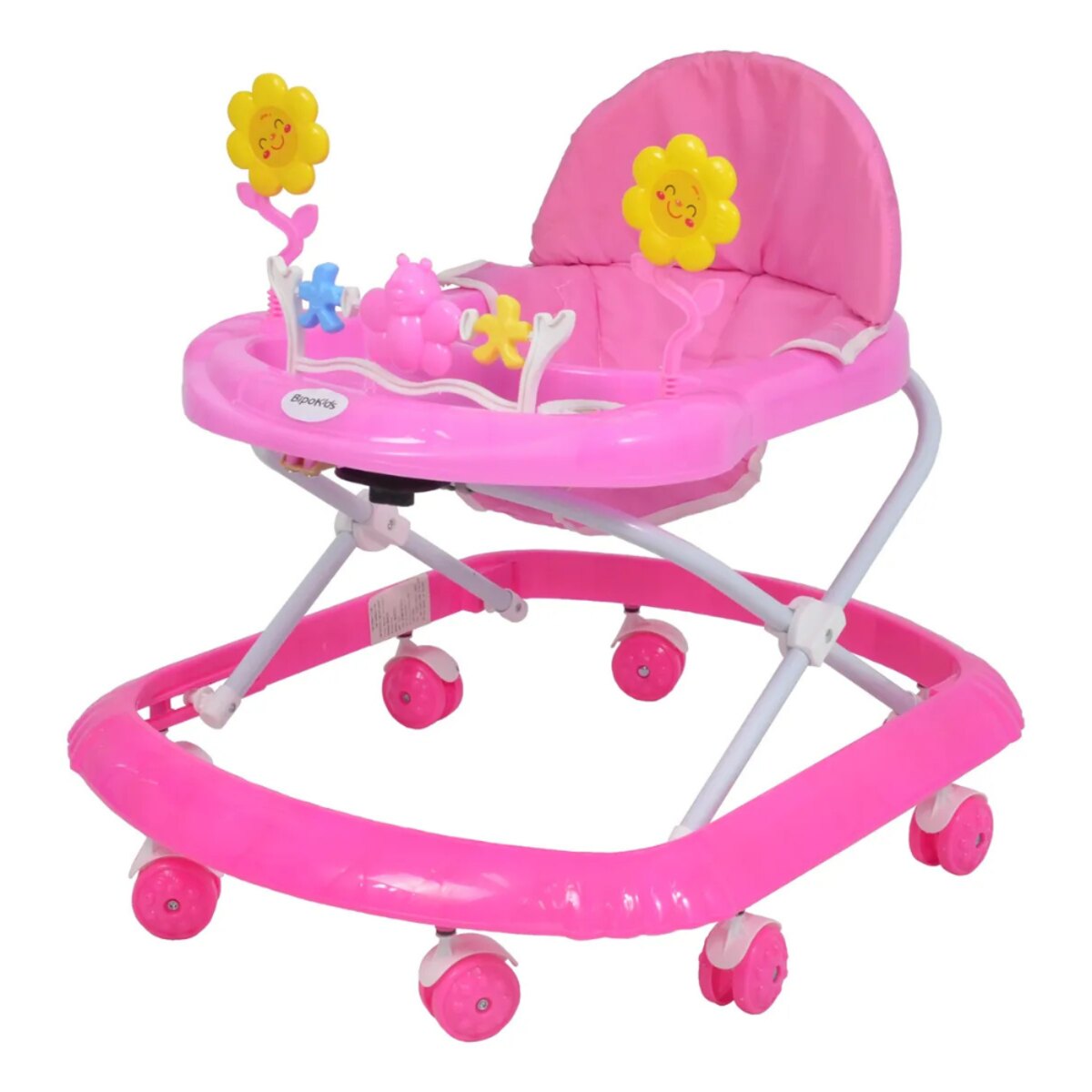 Andador Bipo Musical Bebé 4 Alturas Plegable Seguro