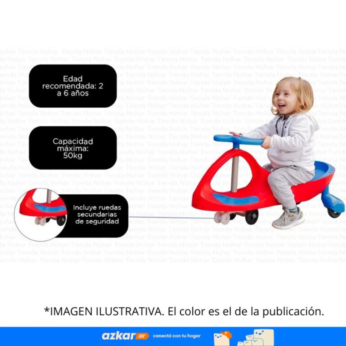 Andarín Plasmacar Bipo PB10 Azul Ruedas Con Luces 60kg-1