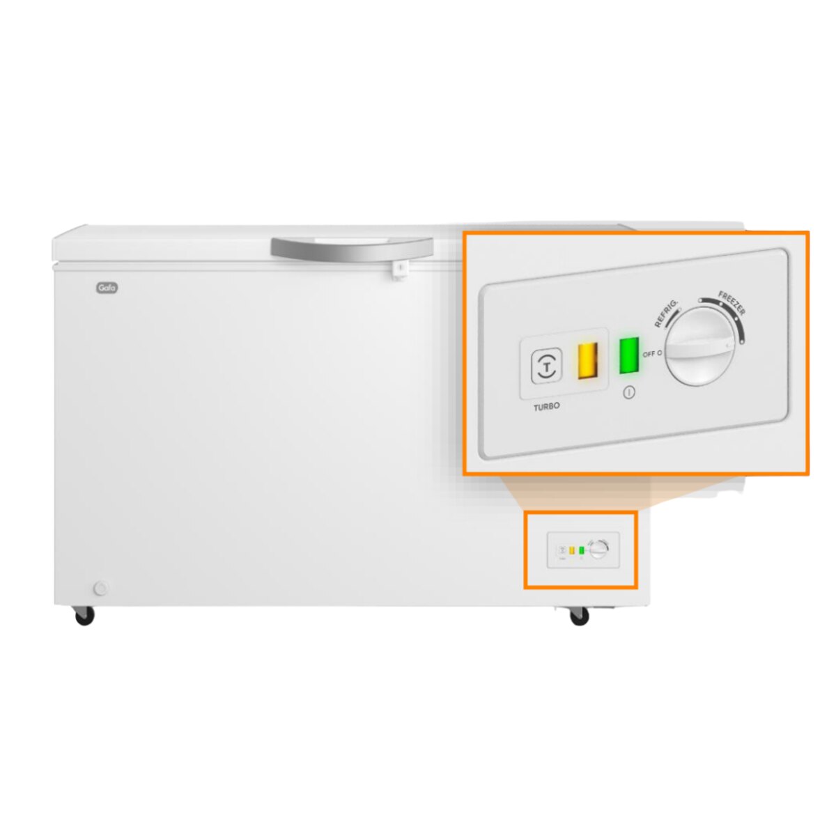 FREEZER HORIZONTAL GAFA FGHF200B-M-1