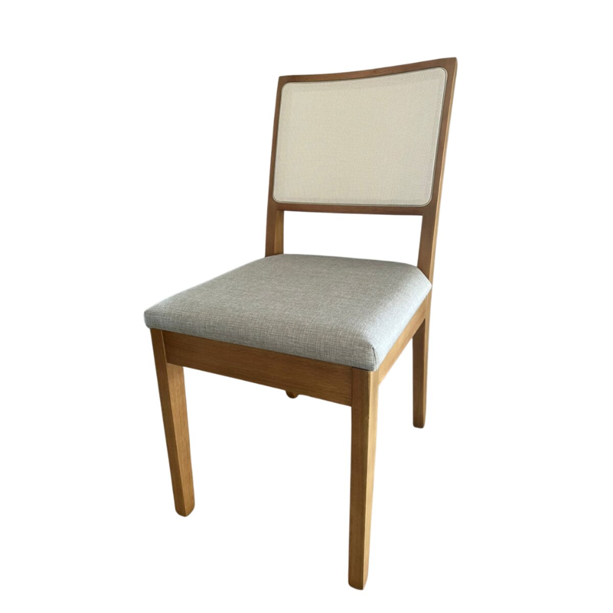 SILLA COMEDOR MADERA MACIZA PACK X2 BEIGE